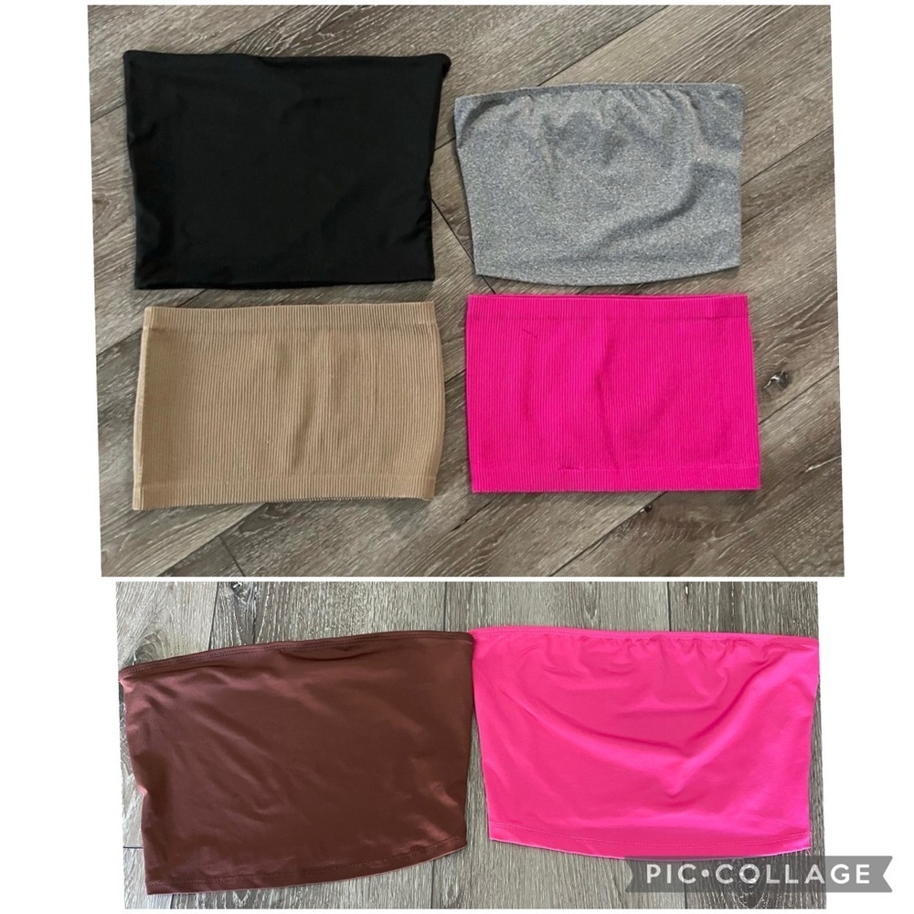 SHEIN & Amazon bundle 6 Tube tops Size‎ Small/Medium